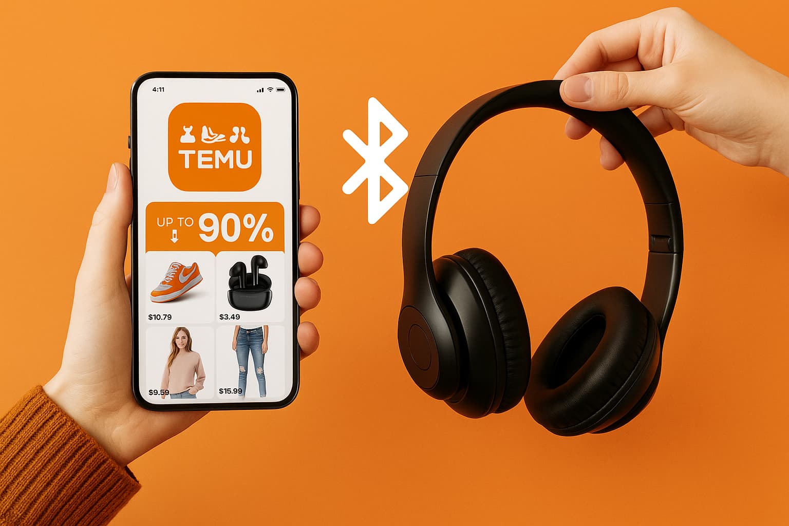 Temu-Bluetooth-Kopfhörer-Angebot – Qualität trifft auf Erschwinglichkeit