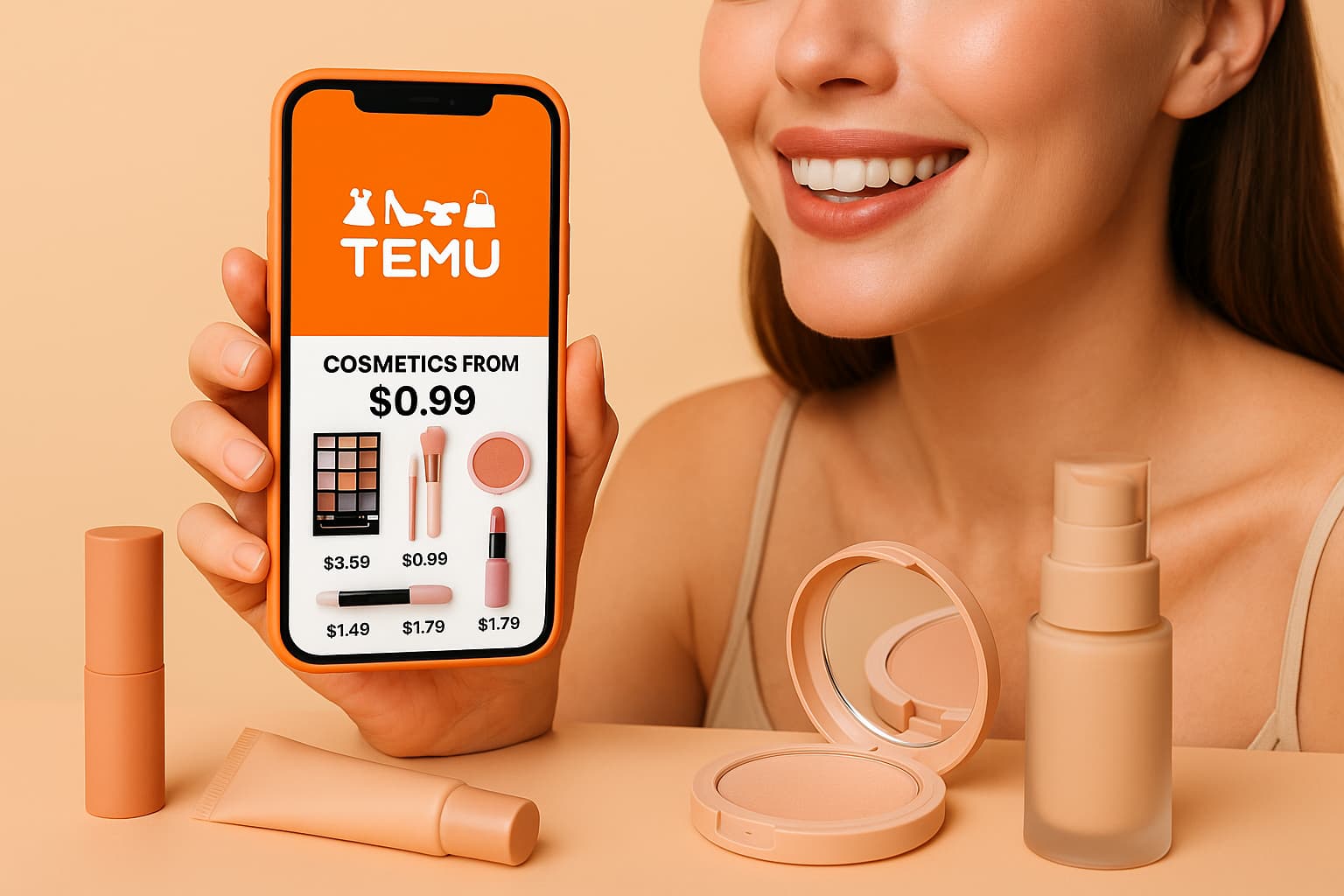 Die besten Temu-Kosmetikangebote für Make-up und Hautpflege