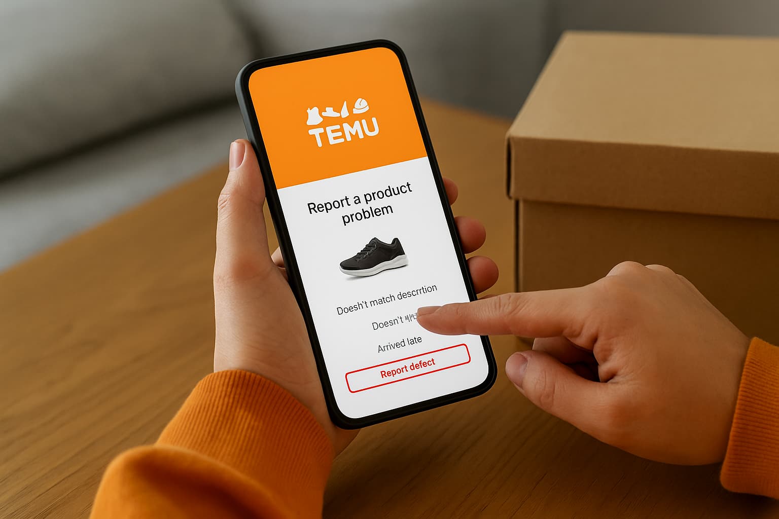 Temu-Produktfehler melden leicht gemacht