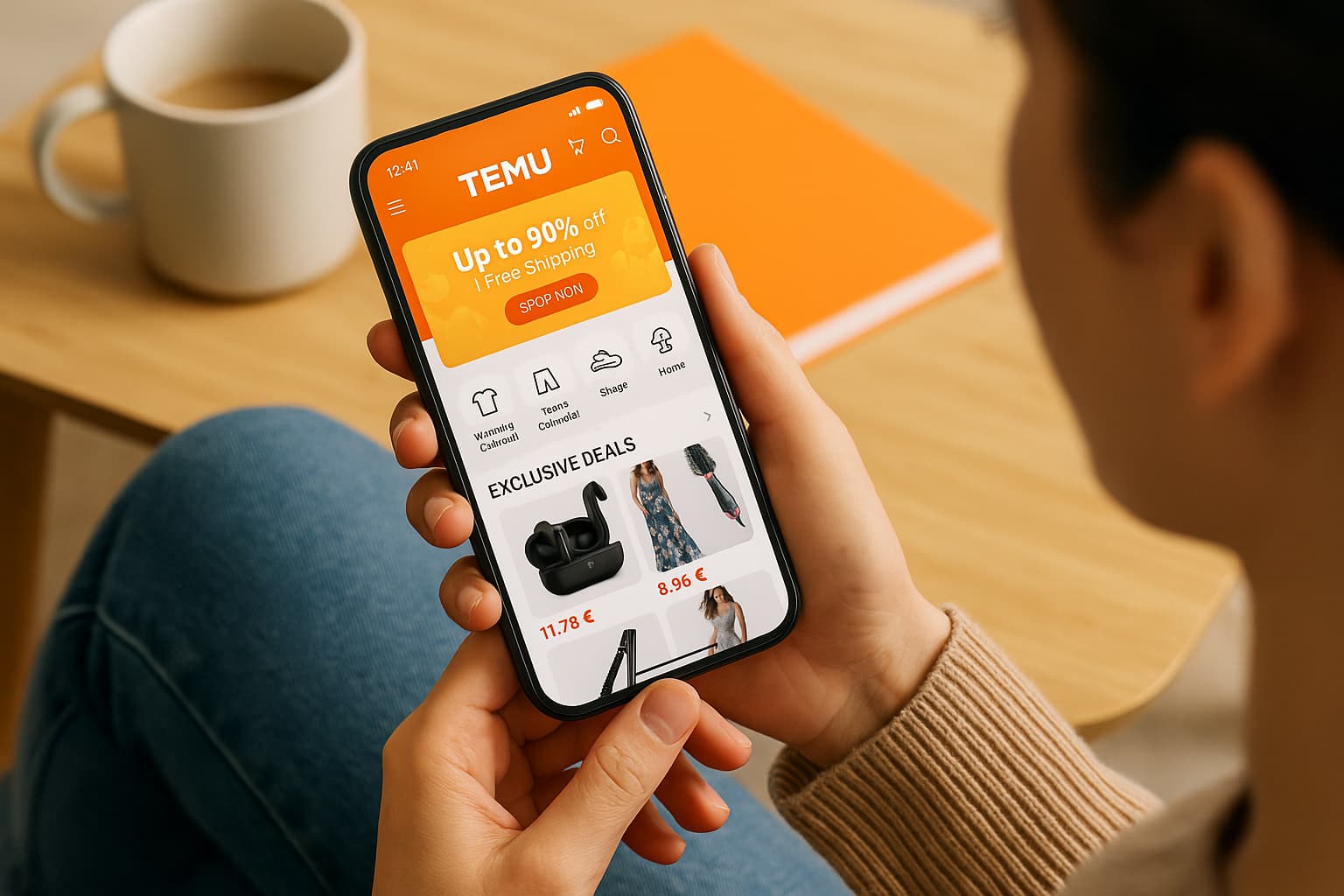 Exklusive Angebote in der Temu-App entdecken