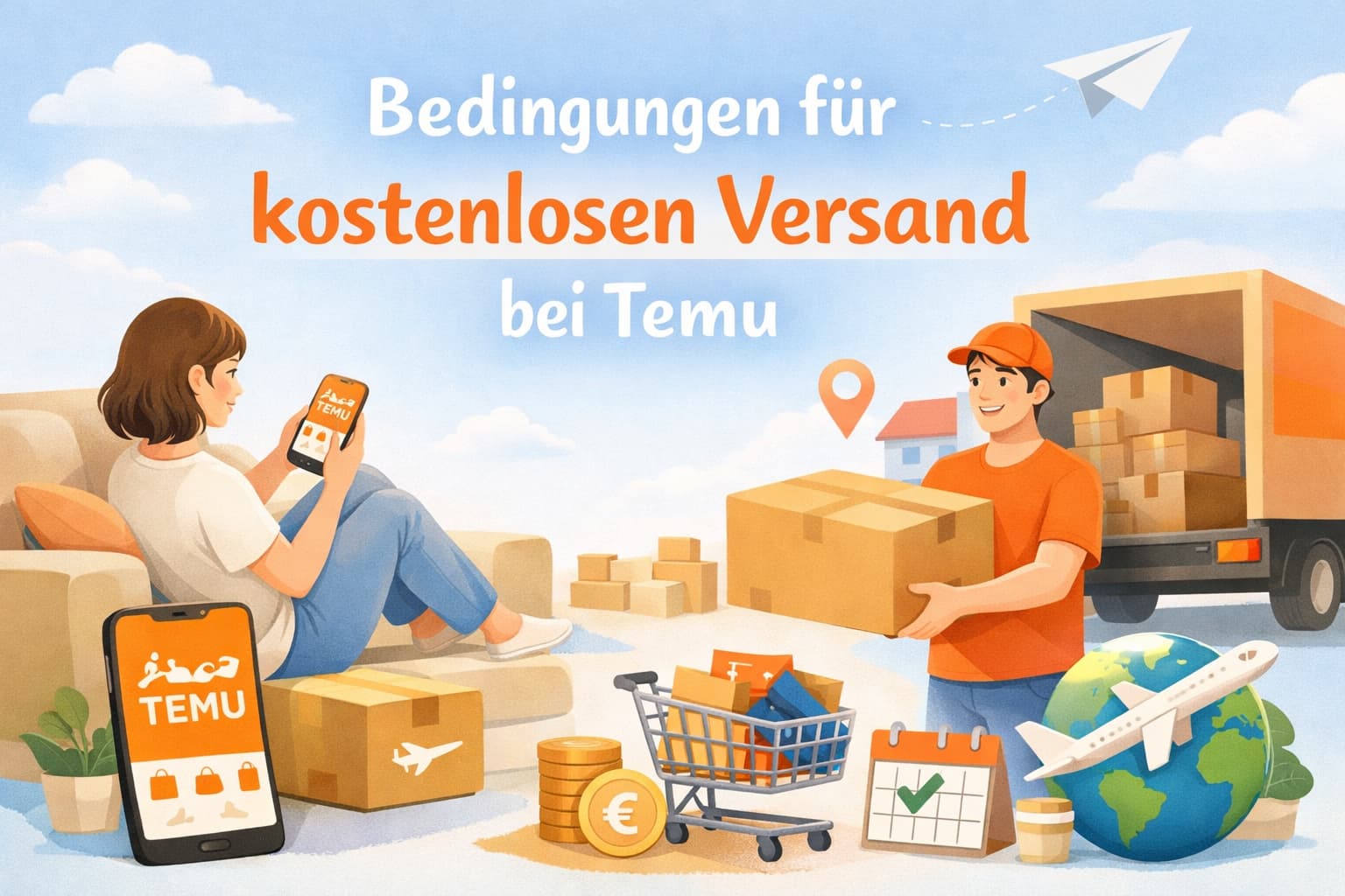 Bedingungen für kostenlosen Versand bei Temu verstehen und sparen