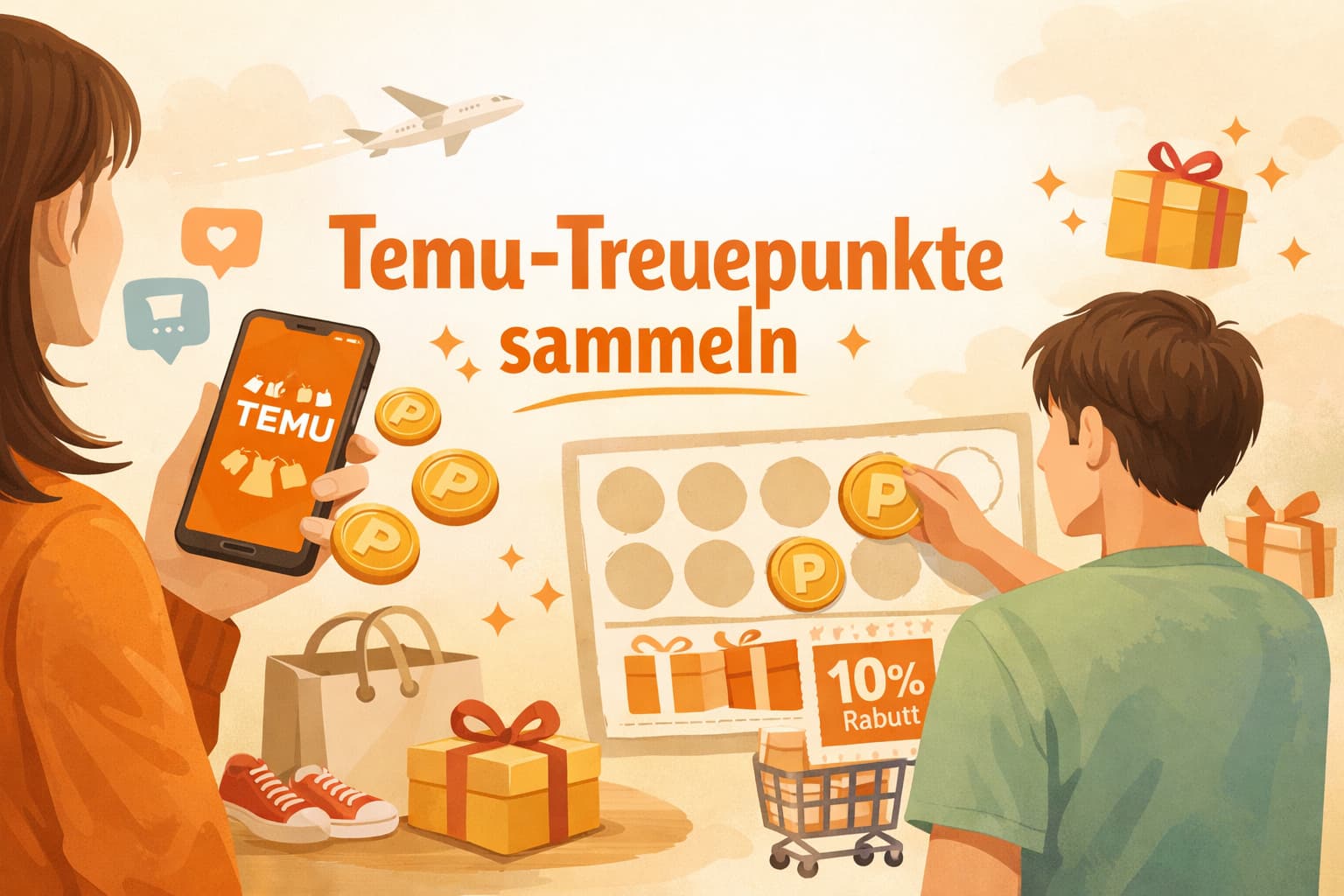 Temu-Treuepunkte sammeln und clever sparen