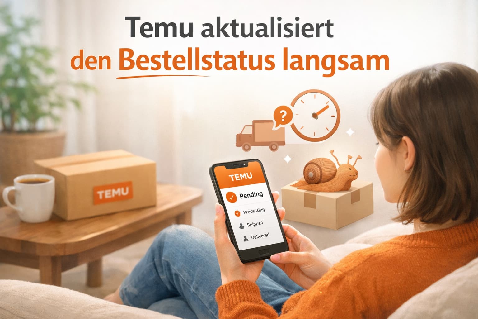 Temu aktualisiert den Bestellstatus langsam – Gründe erklärt