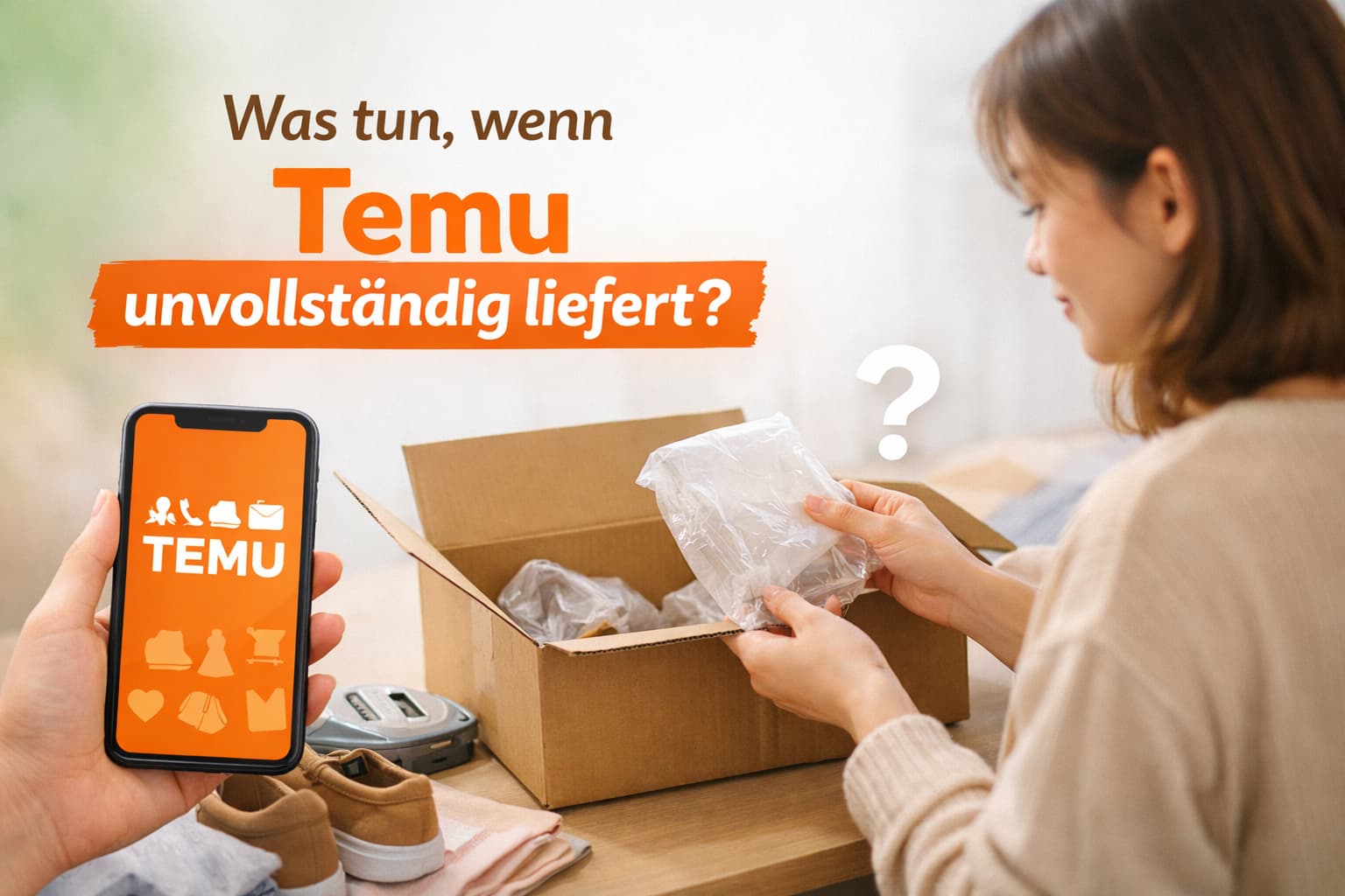 Was tun, wenn Temu unvollständig liefert? So lösen Sie es richtig