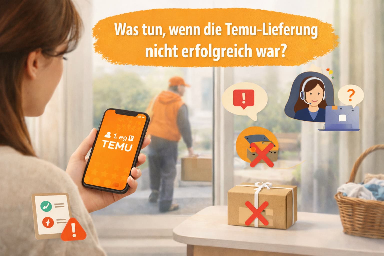 Was tun, wenn die Temu-Lieferung nicht erfolgreich war?