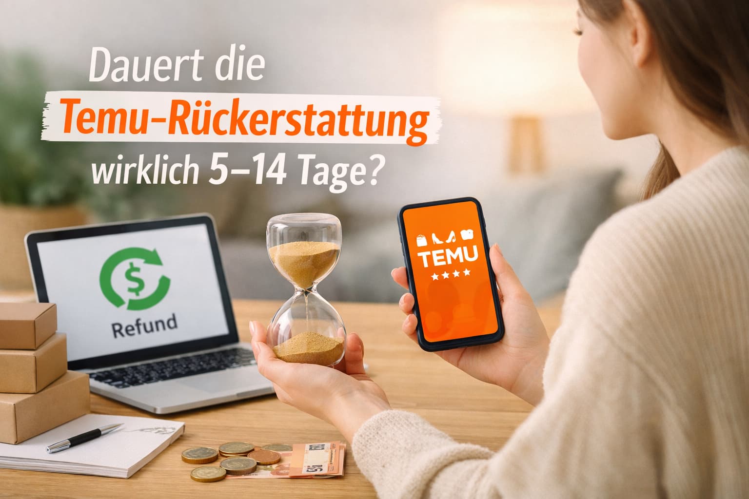 Dauert die Temu-Rückerstattung wirklich 5–14 Tage?