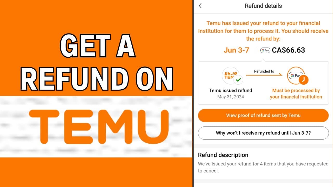 Come controllare lo stato del rimborso su Temu