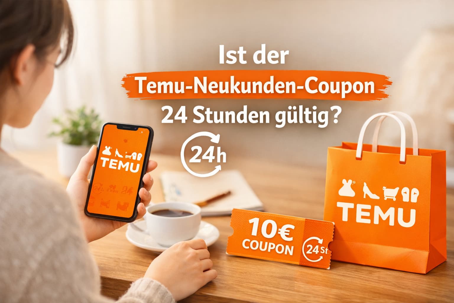 Ist der Temu-Neukunden-Coupon 24 Stunden gültig
